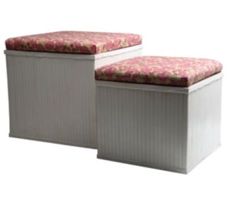 Artra Bambus Truhe Hocker Blumen