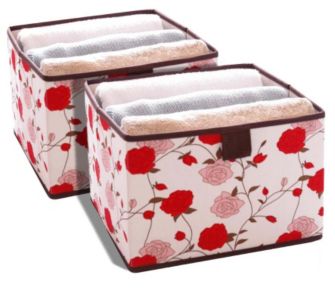 Artra Einschubboxen 2er Set f&uuml;r Schrankeinh&auml;nger Rosen breit