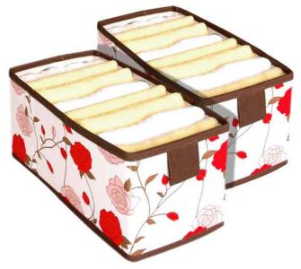 Artra Einschubboxen 2er Set f&uuml;r Schrankeinh&auml;nger Rosen schmal