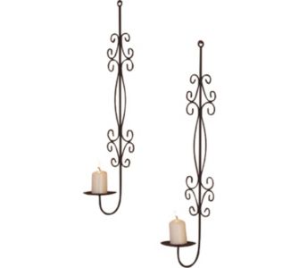 Wandkerzenhalter 2er-Set