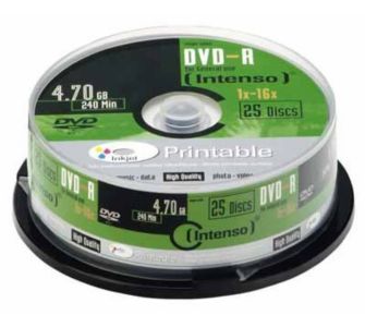 Intenso DVD-R 4,7GB 25er Spindel Printable