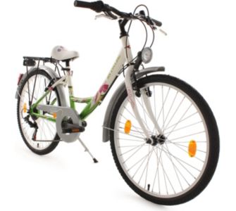 KS Cycling Jugendfahrrad 6 G&auml;nge M&auml;dchenfahrrad Papilio 24 Zoll