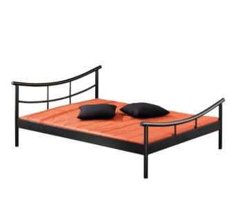 Metallbett Doppelbett schwarz 140x200