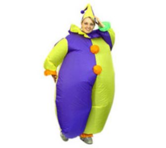 Ambientehome Aufblasbares Kost&uuml;m "Clown - Harlekin"
