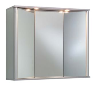 Ambientehome Spiegelschrank alu