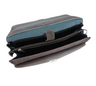 Plevier 30er Serie Aktentasche 2 F&auml;cher Leder 41 cm  Laptopfach