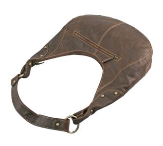 GreenLand Nature Beuteltasche Leder 35 cm