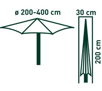 best freizeitm&ouml;bel Polyester-Schutzh&uuml;lle f&uuml;r Sonnenschirm