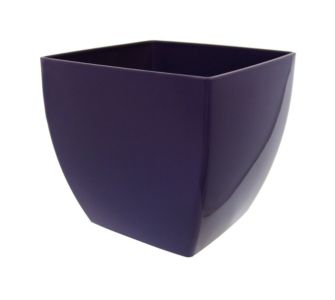 &Uuml;bertopf Siena konisch aus Kunststoff, gl&auml;nzend