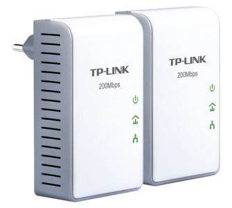 TP-LINK TL-PA210 Starter Kit zwei Adapter PowerLAN wei&szlig;/grau