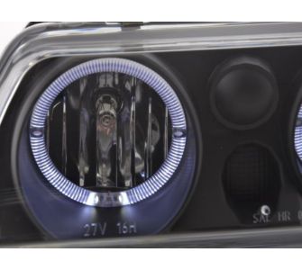 FK-Automotive Angel Eyes Scheinwerfer Set Honda Civic/CRX Bj. 88-89 schwarz