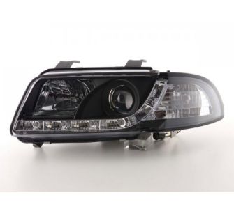 FK-Automotive Daylight Scheinwerfer Set Tagfahrlicht Audi A4 B5 8D Bj. 94-99 schwarz