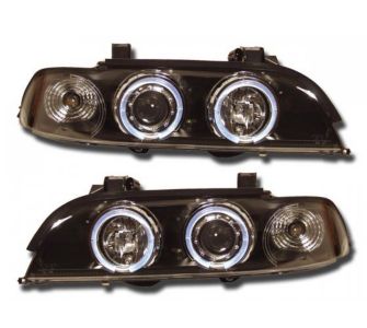 FK-Automotive Scheinwerfer Set BMW 5er Typ E39 Bj. 95-00 schwarz