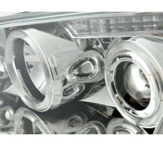 FK-Automotive Angel Eyes Scheinwerfer Set Ford Focus 2 Bj. 05-08 chrom