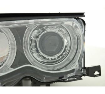 FK-Automotive Angel Eyes Xenon Scheinwerfer Set BMW 3er Limo Typ E46 Bj. 01-03 chrom
