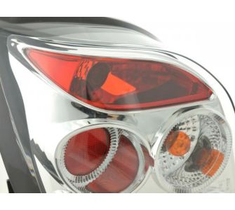 FK-Automotive R&uuml;ckleuchten Set Heckleuchten Ford Fiesta 3-trg. Typ MK3 Bj. 92-95 chrom
