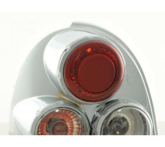 FK-Automotive R&uuml;ckleuchten Set Heckleuchten Opel Corsa 3-trg. Typ B Bj. 93-00 chrom