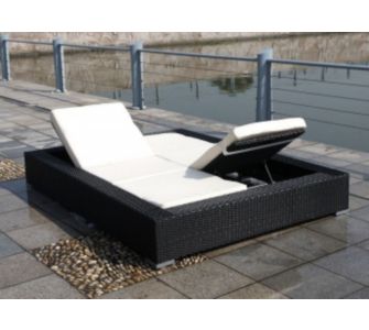 Sofa Dreams Rattan Doppelliege FANTASY
