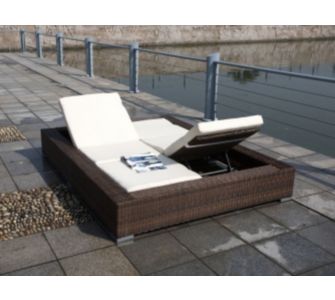 Sofa Dreams Rattan Doppelliege FANTASY