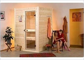 38 mm Massivholzsauna Gr. 1 inkl. 3,6 kW Saunaofen und Starter-Set