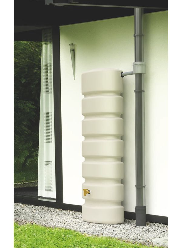4rain Classic WandTank 650 L, Regentonne, Wassertank, Regenwasser