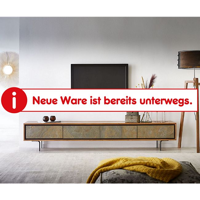 Tv Bank Juwelo 2x35x40 Akazie Natur Stein Beine Schwarz Online Kaufen Bei Netto