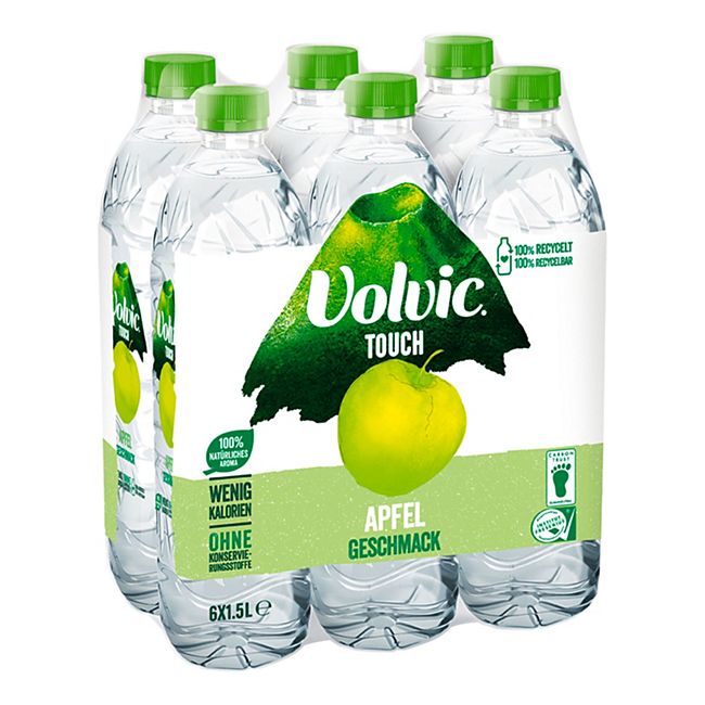 Volvic Wasser Mit Apfelgeschmack 1 5 Liter 6er Pack Online Kaufen Bei Netto