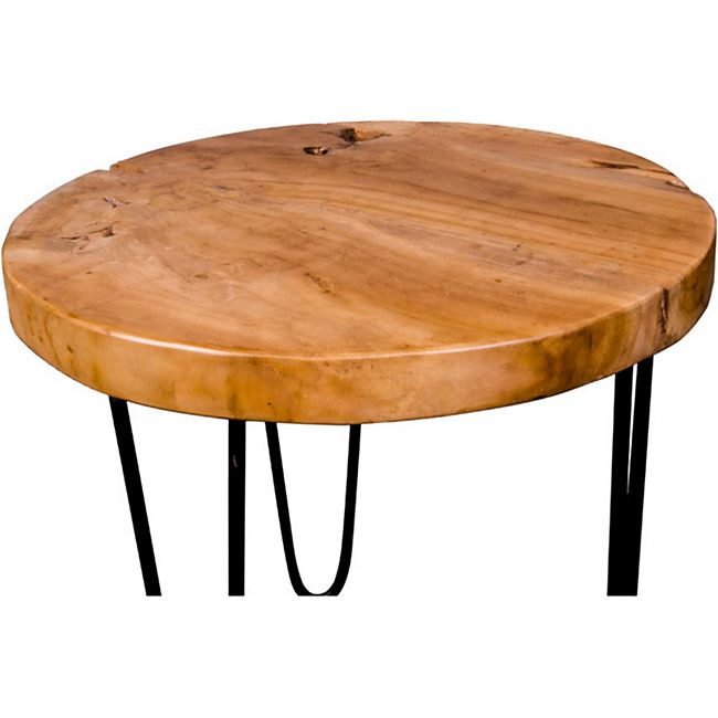 Design Couchtisch Fenny Teak Holz Wohnzimmer Tisch Beistelltisch Sofatisch Online Kaufen Bei Netto