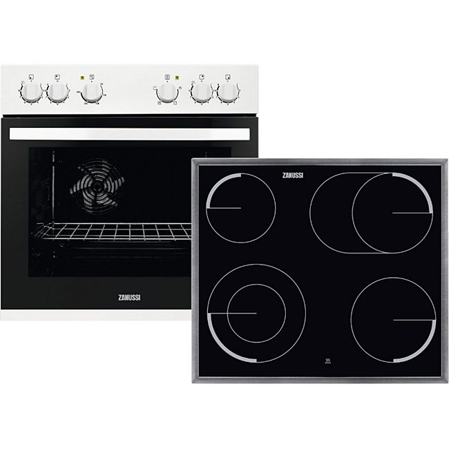 Zanussi Einbauherd weiß Set Ofen ZOU20311WU + ZEV6046XBA 60cm Kochfeld online kaufen | Netto